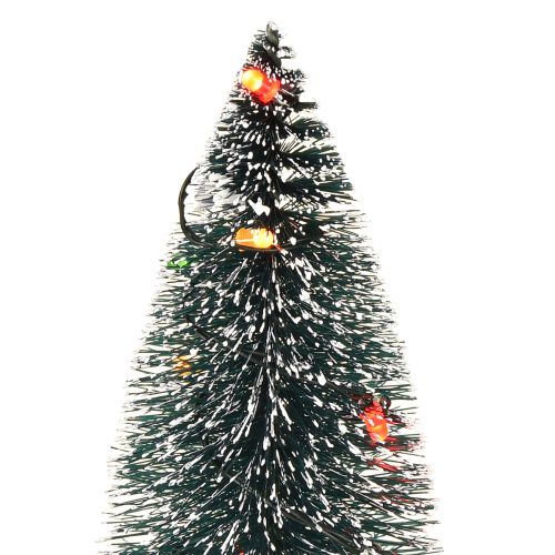 Artikel LED kerstboom mini kunstmatig voor batterij 16cm 2 stuks