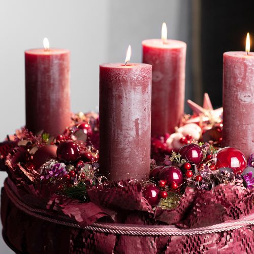 Floristik24 Helderrode bessentakken – Ideaal voor feestelijke decoraties, 30 cm – Set van 6