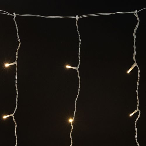 Lichtgordijn 120 LED lichtketting warm wit 100×180cm