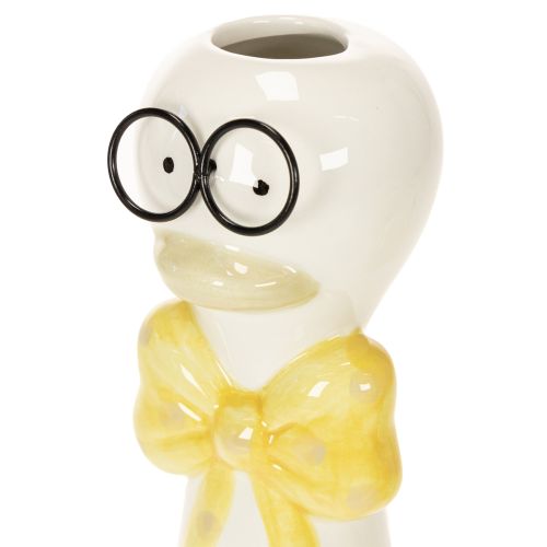 Set van 3 Keramische Eenden met Bril - Voorjaars- en Zomerdecoratie - 25 cm | Floristik24.nl