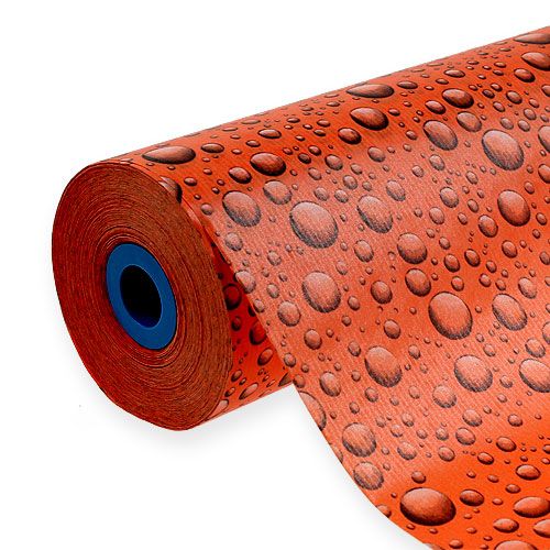 Floristik24 Boordpapier met patroon oranje 25cm 100m