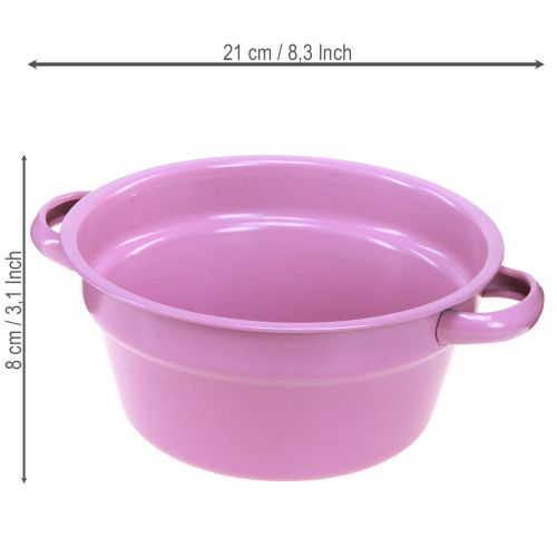 Artikel Decoratieve metalen schaal, 4 lentekleuren, Ø17 cm, 4 stuks