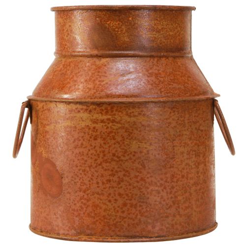 Artikel Melkkannetje decoratief roest plantenbak metaal decoratie Ø13cm H15,5cm