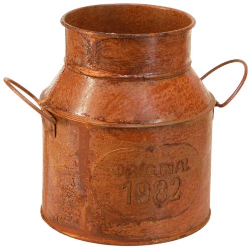 Artikel Melkkannetje decoratief roest plantenbak metaal decoratie Ø13cm H15,5cm
