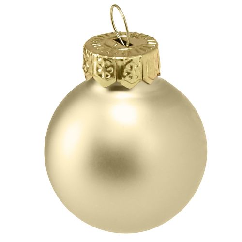 Floristik24 Mini Kerstboomballen glazen parelboomballen Ø2,5cm 22 st