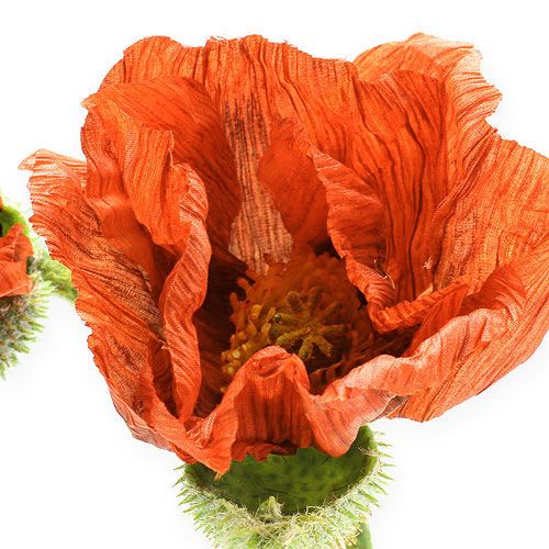 Artikel Papaver oranje 67cm 2st