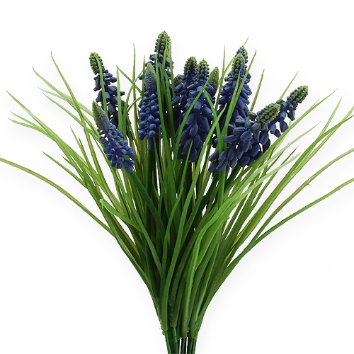Floristik24 Druifjes 28cm - 30cm Blauw 15 stuks