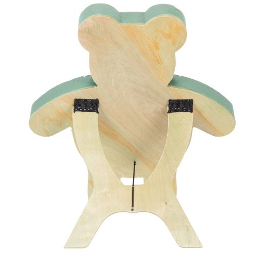Artikel Bloemenfoam teddybeerfiguur met standaard, 48,5 cm x 42 cm, H5 cm, 1 stuk