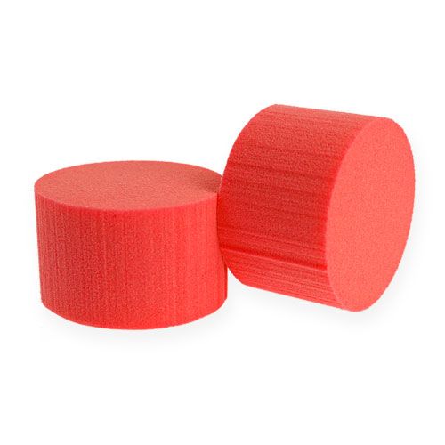 Cilinder Ø8cm rood 6st
