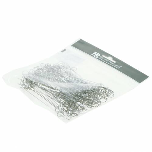 Artikel Oogjesbinddraad zilver gegalvaniseerd 1mm x 120mm 100 stuks