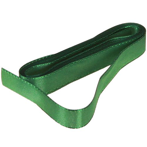 Artikel Decoratief lint groen cadeaulint zelfkant donkergroen 15mm 3m x 10 stuks