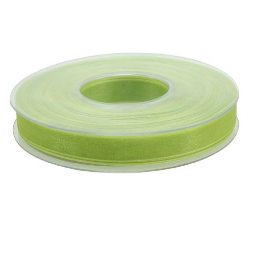 Floristik24 Organza lint in lichtgroen 15mm 50m