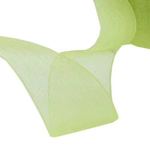 Floristik24 Organza lint in lichtgroen 15mm 50m
