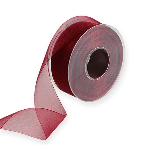 Artikel Bordeaux organza lint 40mm 50m