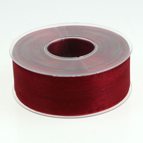 Artikel Bordeaux organza lint 40mm 50m