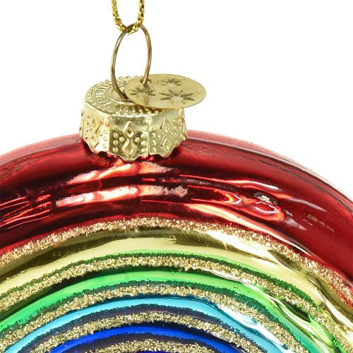 Floristik24 Glazen Regenboogornament - Feestelijke kerstboomdecoratie met glanzende kleuren