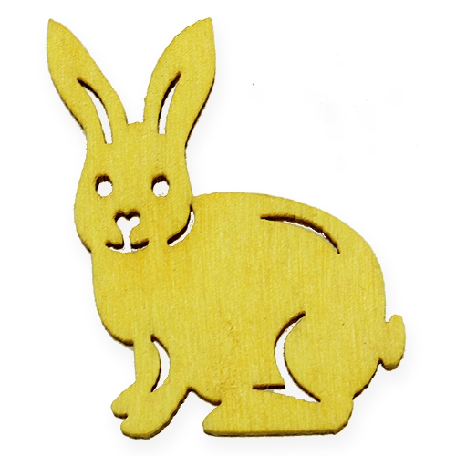 Floristik24 Houten assortiment met paasmotieven 2cm - 4cm 108st