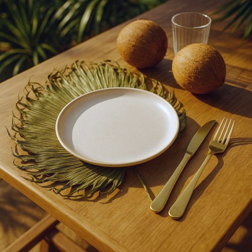 Artikel Palmbladeren gedroogde decoratie Saribus groen 45cm 5 stuks