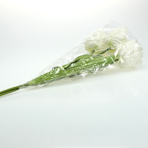Floristik24 Decoratieve tulpen wit 73cm 3st