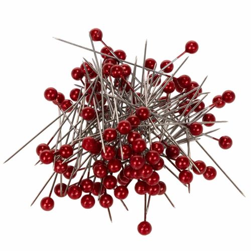 Parelkopspelden Ø6mm 65mm Rood kopen | Floristik24.nl