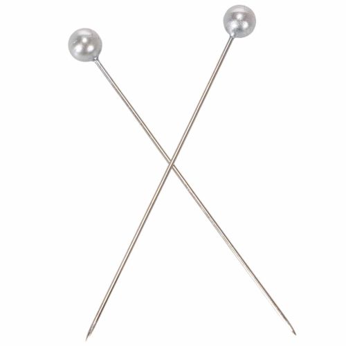 Speldjes met parelkop Ø6mm 65mm zilver | Floristik24.nl