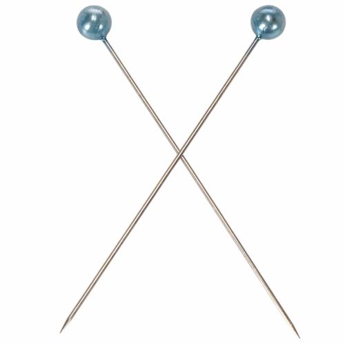 Speldjes met turkooizen parelkop, Ø6mm, 65mm | Floristik24.nl