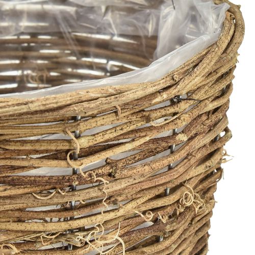 Artikel Plantenmand gemaakt van wijnrankenpot naturel 20cmx17cmx14cm