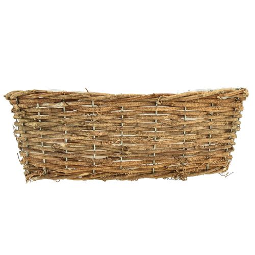 Artikel Plantenmand mand ovale wijnstok natuurlijke plantenschaal L30cm