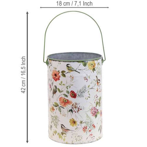 Artikel Vintage decoratieve metalen plantenpotten, Ø18/15/12 cm, set van 3