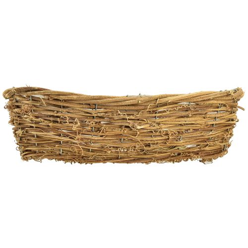 Artikel Plantenschaal naturel wijnstok bloemenschaal ovaal 40x19x11,5cm