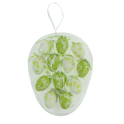 Floristik24 Paaseieren gemaakt van plastic 4cm 12st