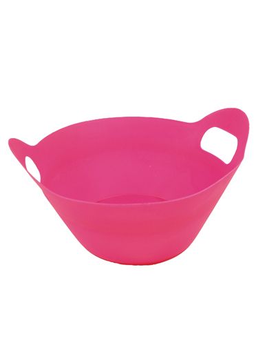 Floristik24 Plastic dienbladen met handgrepen Ø27cm 8st. roze