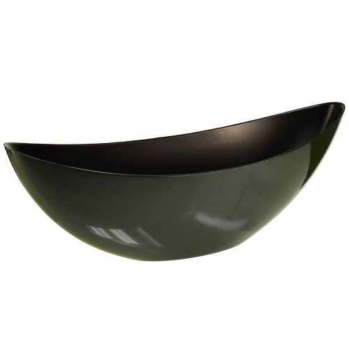 Floristik24 Stijlvolle bootkom in donkergroen - perfect voor beplanting - 39cm 2st