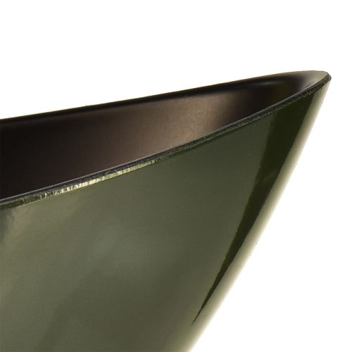 Artikel Stijlvolle bootkom in donkergroen - perfect voor beplanting - 39cm 2st