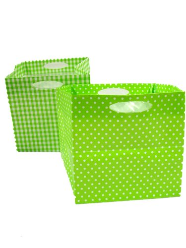 Floristik24 Plastic zak 10,5x10,5cm 16 stuks groen