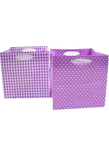 Plastic zak 12x12cm 12st. violet | Floristik24.nl