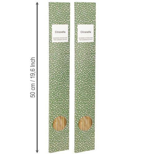 Artikel Citronella Wierookstokjes Bamboe L50cm 20 Stokjes x 2