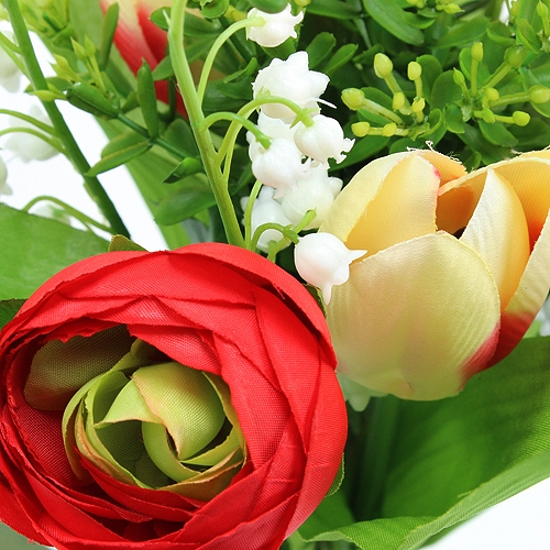 Floristik24 Ranunculus boeket Tulpenboeket rood