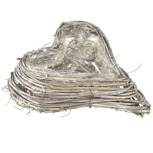 Artikel Rotan hartplant hart rotan wijnstokken naturel wit 20x24cm