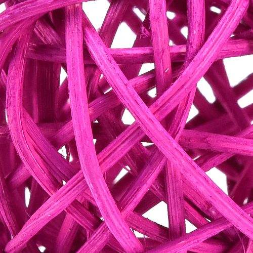 Artikel Rotan bollen lichtroze roze paars assorti rotan Ø5cm 24 st