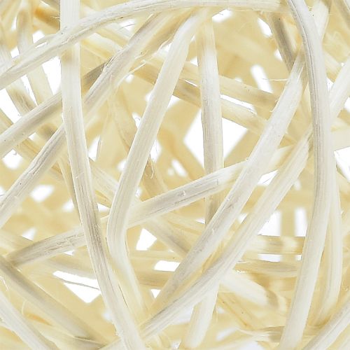 Tafeldecoratie van gebleekte rotanballen, crèmekleurig rotan, Ø5 cm, 24 stuks | Floristik24.nl
