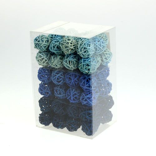 Floristik24 Rotan bol kleurenmix Ø2cm - 2,5cm 72 st