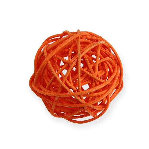 Artikel Rotan ballen Ø4,5cm oranje assorti 30st