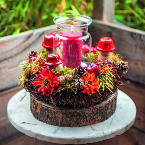 Floristik24 Wijnrankenkrans donkerbruin Natuurlijke decoratieve krans gemaakt van wijnranken Ø25cm