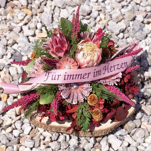 Artikel Protea rozet gespikkeld mat Ø8-9cm 25 st