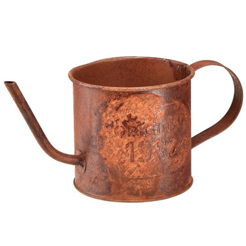 Artikel Roest decoratieve gieter mini plantenpot metaal Ø10cm H9cm