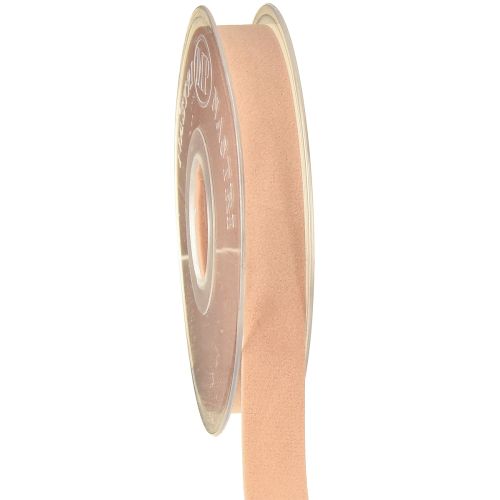 Floristik24 Fluwelen lint zalmroze cadeaulint decoratief lint 15mm 7m