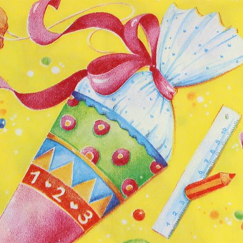 Floristik24 Servetten voor het begin van school 33x33cm