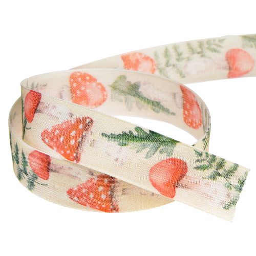 Artikel Lint vliegenzwam decoratief lint B25mm L18m