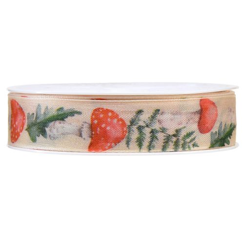 Artikel Lint vliegenzwam decoratief lint B25mm L18m